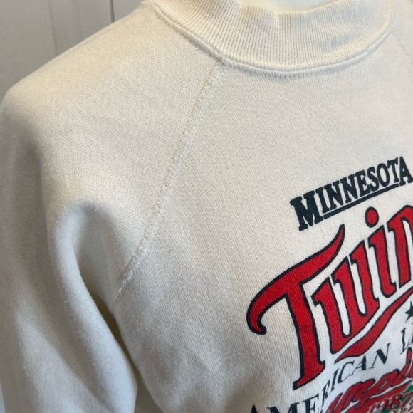 Minnesota Twins 1987 AL Champions Crewneck Sweatshirt Small World Series Vtg MLB - Picture 6 of 12